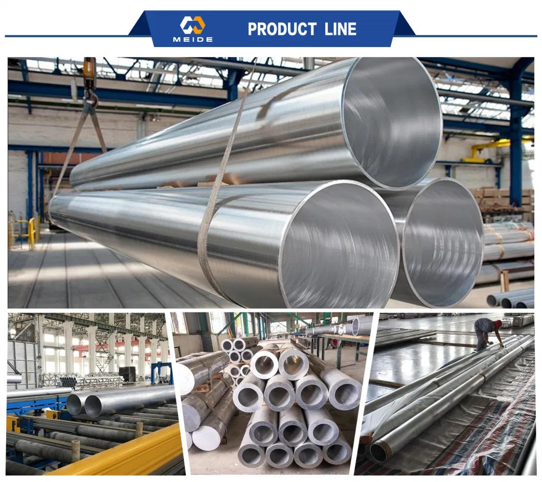 Large Diameter Aluminum Alloy Tubes 2007 2011 2014 2017 2024 2618 3003 3004 3005 3A12 Seamless Aluminum Tubes for Aerospace/Aviation/Electrical Applications