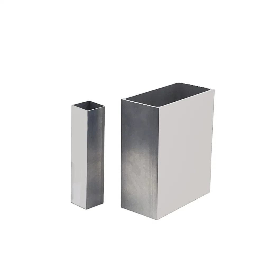 China Supplier 6061 T6 Square Rectangular Aluminum Hollow Tubes