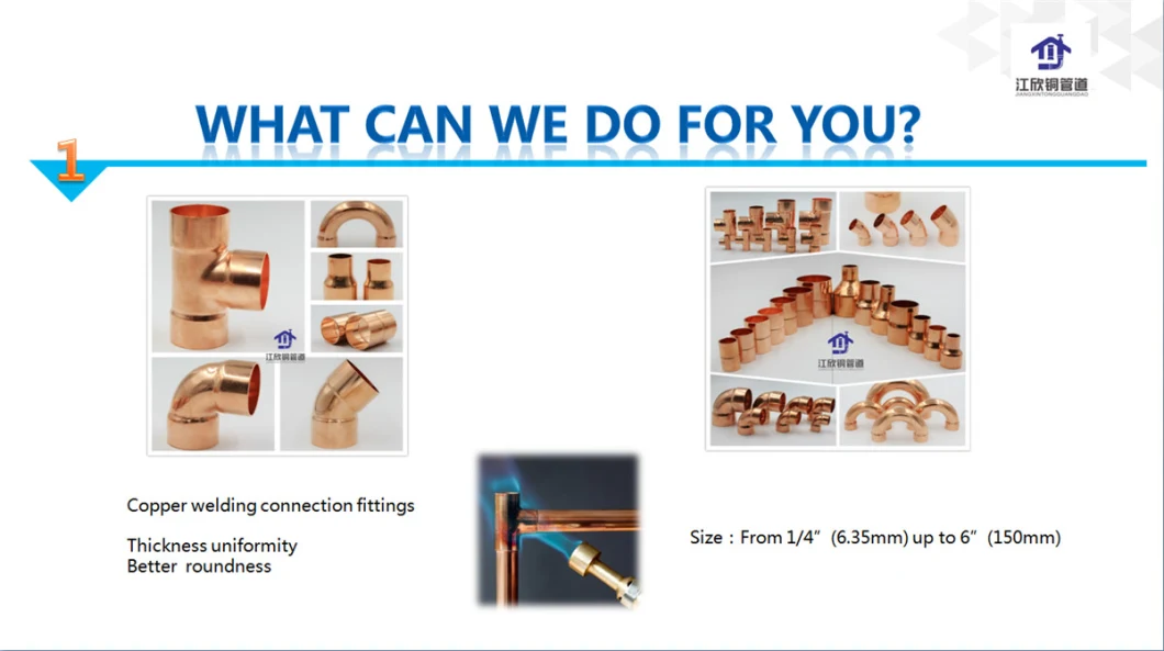 Copper Welding Refrigeration Components for Air Conditioning Pipes