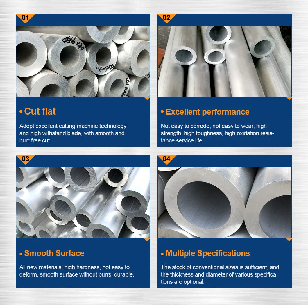 Aluminum Alloy Extrusion Pipe-Extruded Aluminium Round Tube Profile