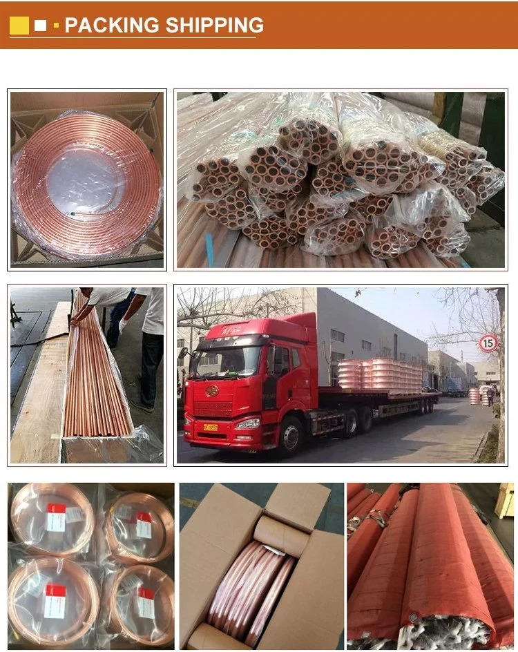 ASTM B88 C12000 Round Copper Mold Tube for Steel Casting Copper Alloy Brass Tube for Radiato