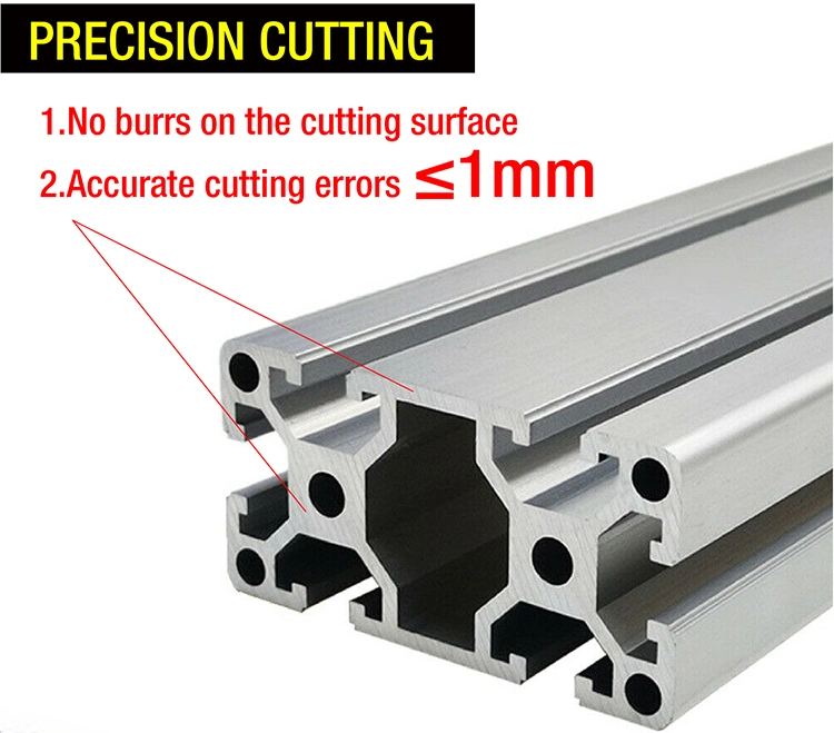 100 Series T-Slot Aluminium Square Tube Brackets Profile Building Material