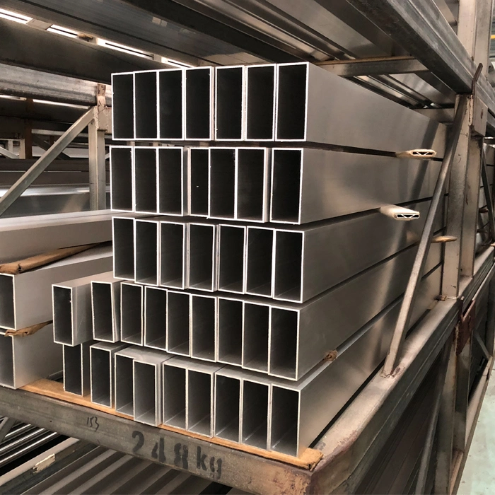 Customized 6061 6063 Anodized Aluminium Square Pipe Extruded Rectangular Tubes