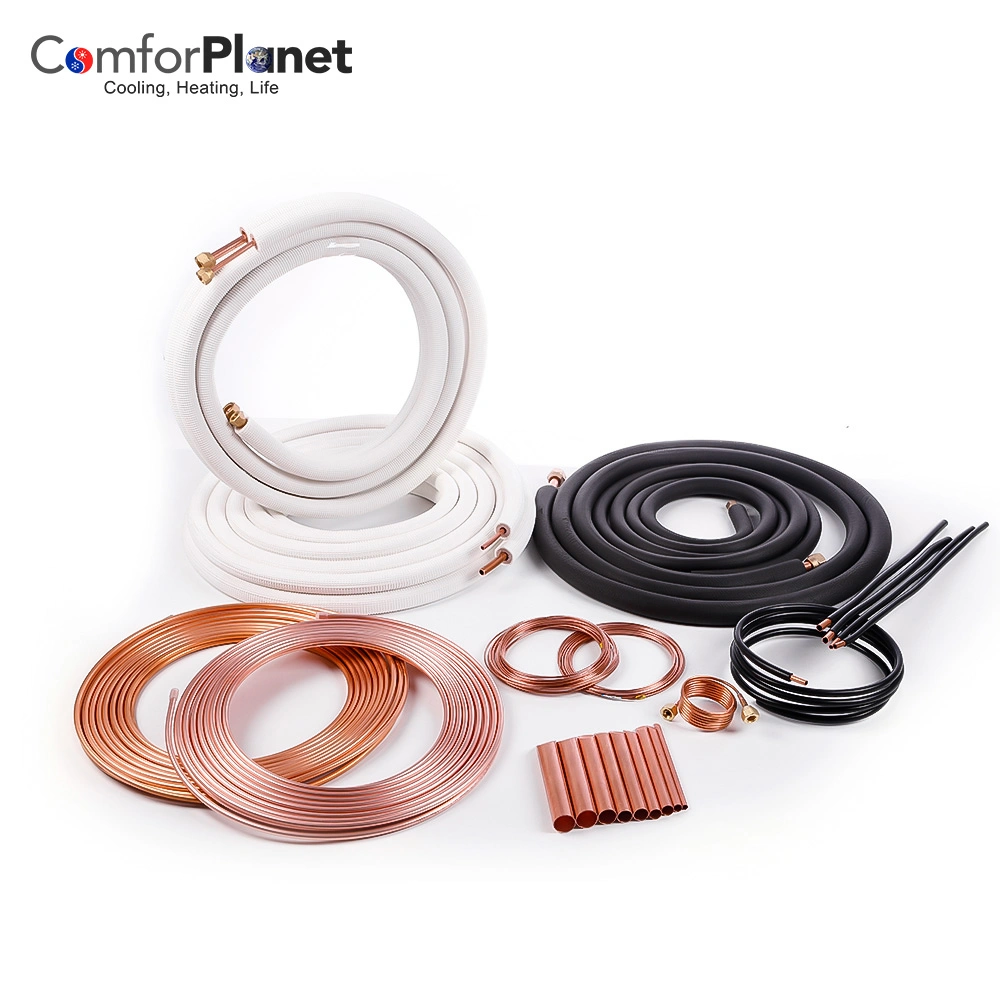 Factory Price Refrigeration Parts Copper Coils Coppe Pipe Tube PE Insulated Copper Tube for Air Conditioning