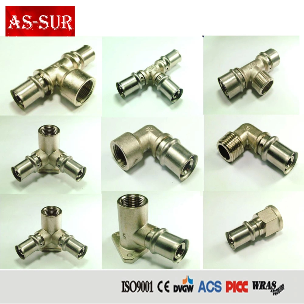 Ce Approved Copper Brass Tube Plumbing Hose Compression Pipe Fitting