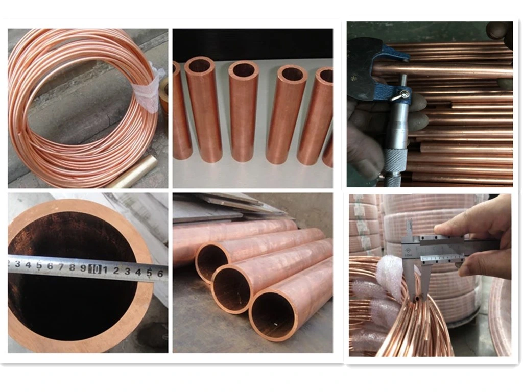 ASTM B111 C44300 C70600 Sbc71500 Refrigeration Pancake Copper Tube Coils Copper Fin Tube