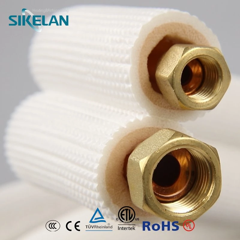 High Temperature Resistance HVAC Insulation PE Coated Single/Double Copper Pipe