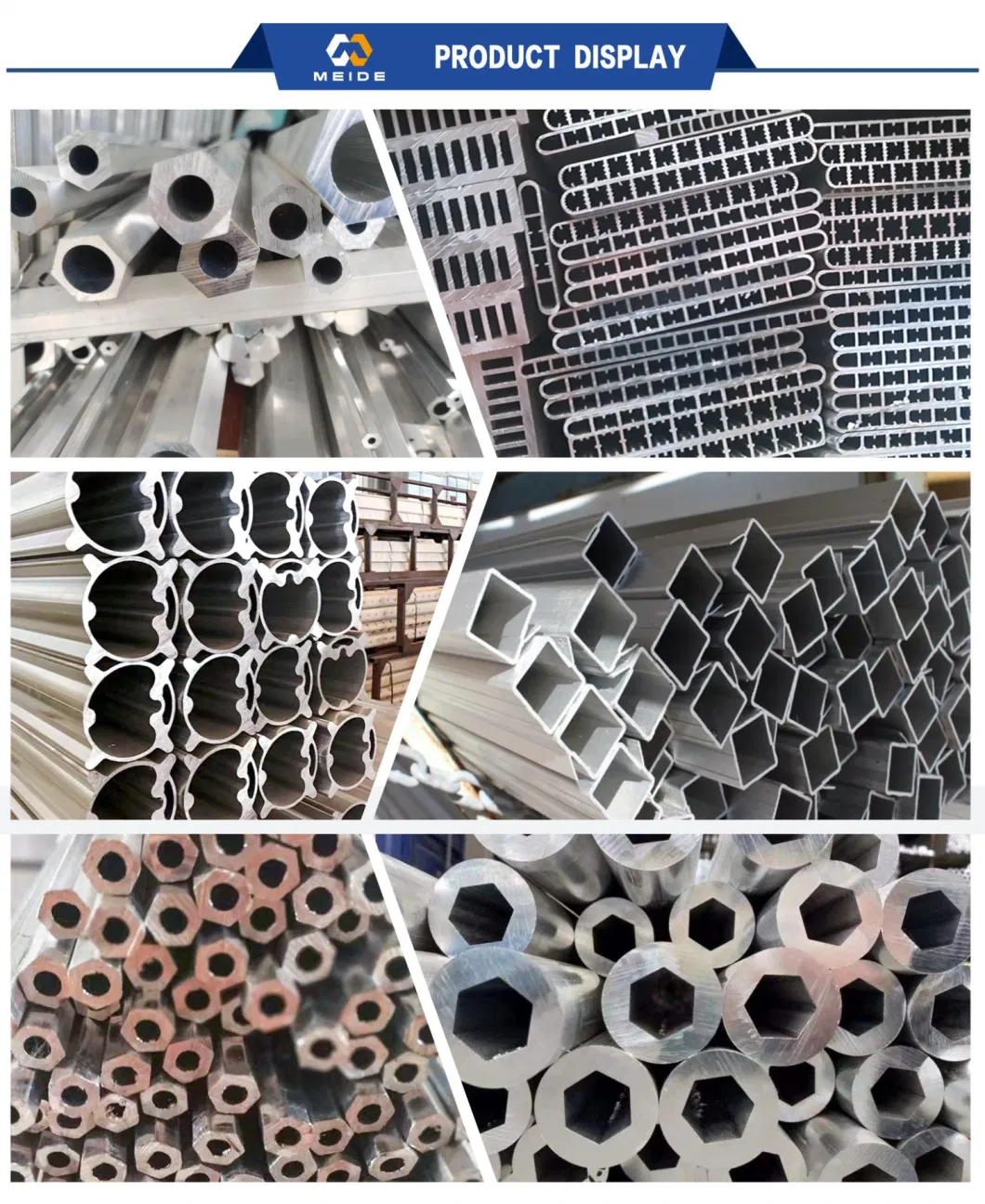 Extruded Irregular Aluminum Pipe 1070 1080 1200 2014 2017 3004 4043 5052 5038 6060 6082 Precision Seamless Hexagonal Aluminum Tube