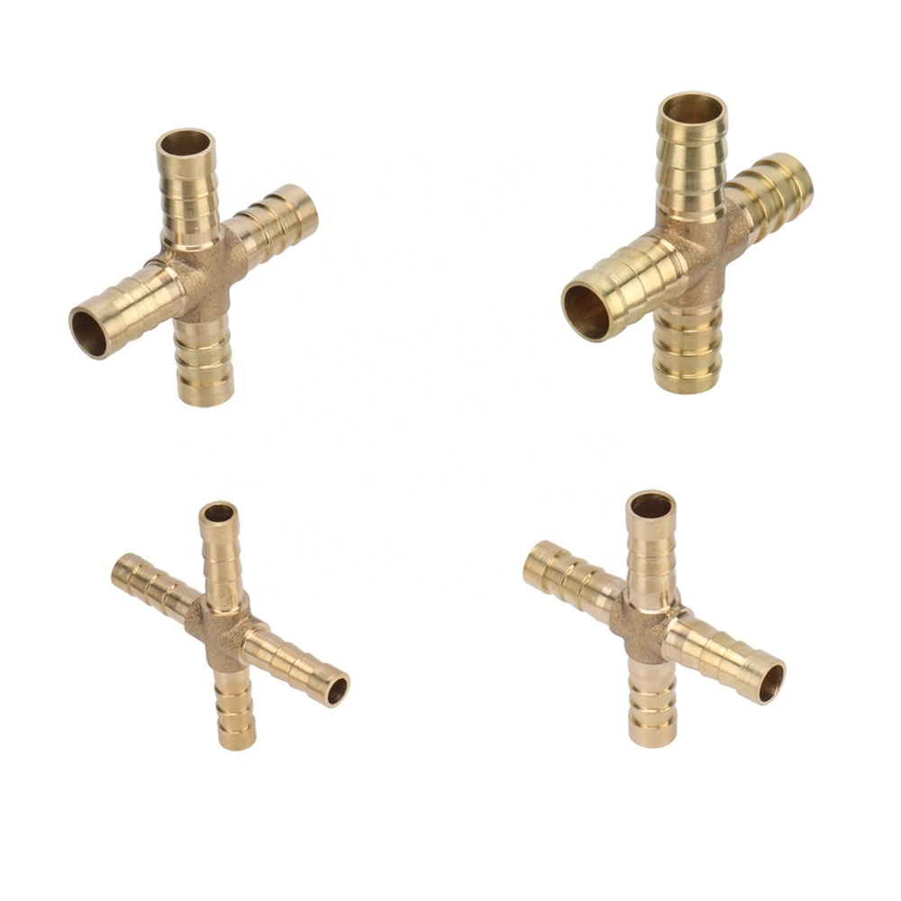 X Type Tube Barb 4mm 6mm 8mm 10mm 12mm Copper Barbed Connector Copper Barbed Coupler