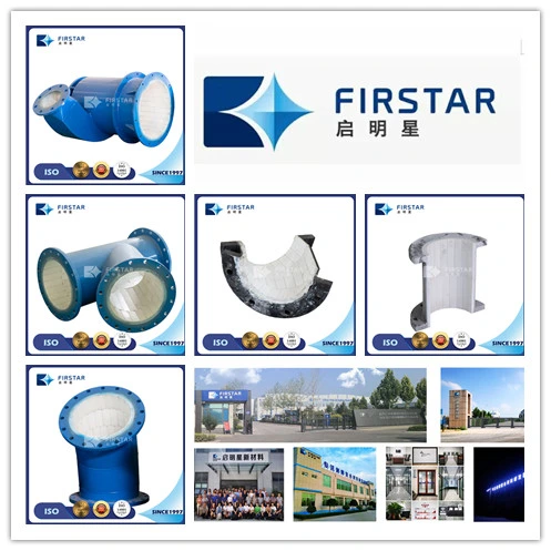 High Hardness Alumina Ceramic Lined Elbows, Tees, Yees, Pipes Abrasion Resistant Material