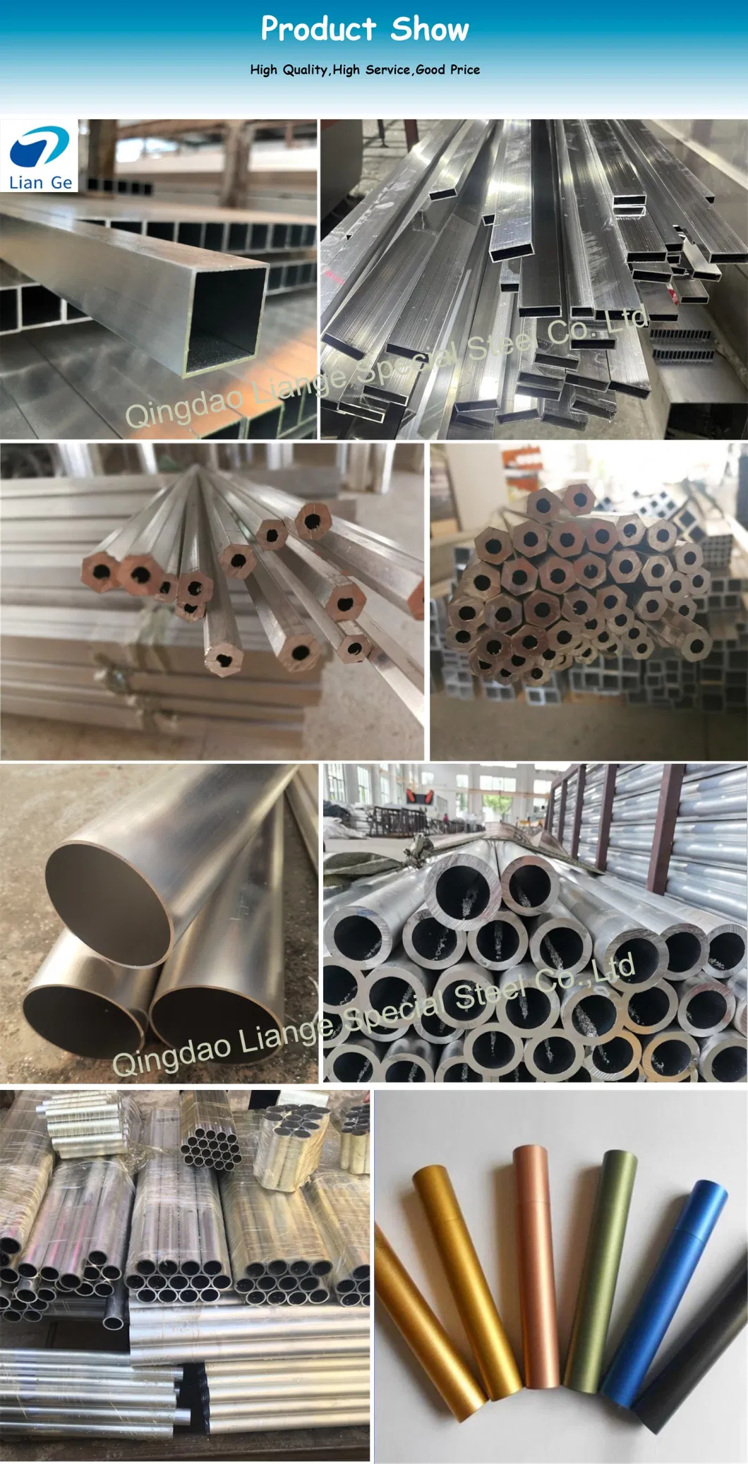 1060 1100 2024 6063 3003 6061 6082 5054 7075 T3 T6 1000 Series Pure Aluminium Pipe Square Rectangular Round Aluminum Tube