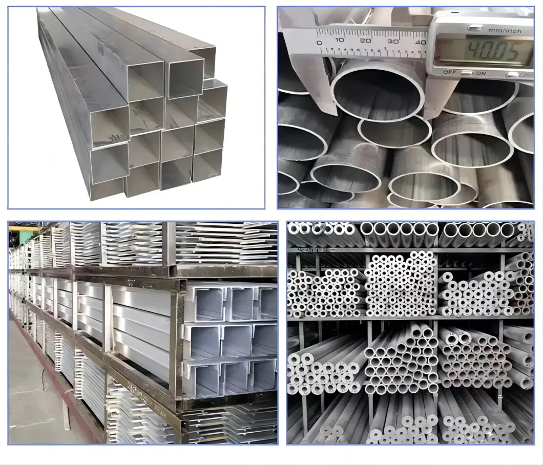 Chinese Manufacturers Custom Size High Quality Aluminum Tube, Aluminum Square Tube, Aluminum Hexagonal Tube in Stock, Low Price