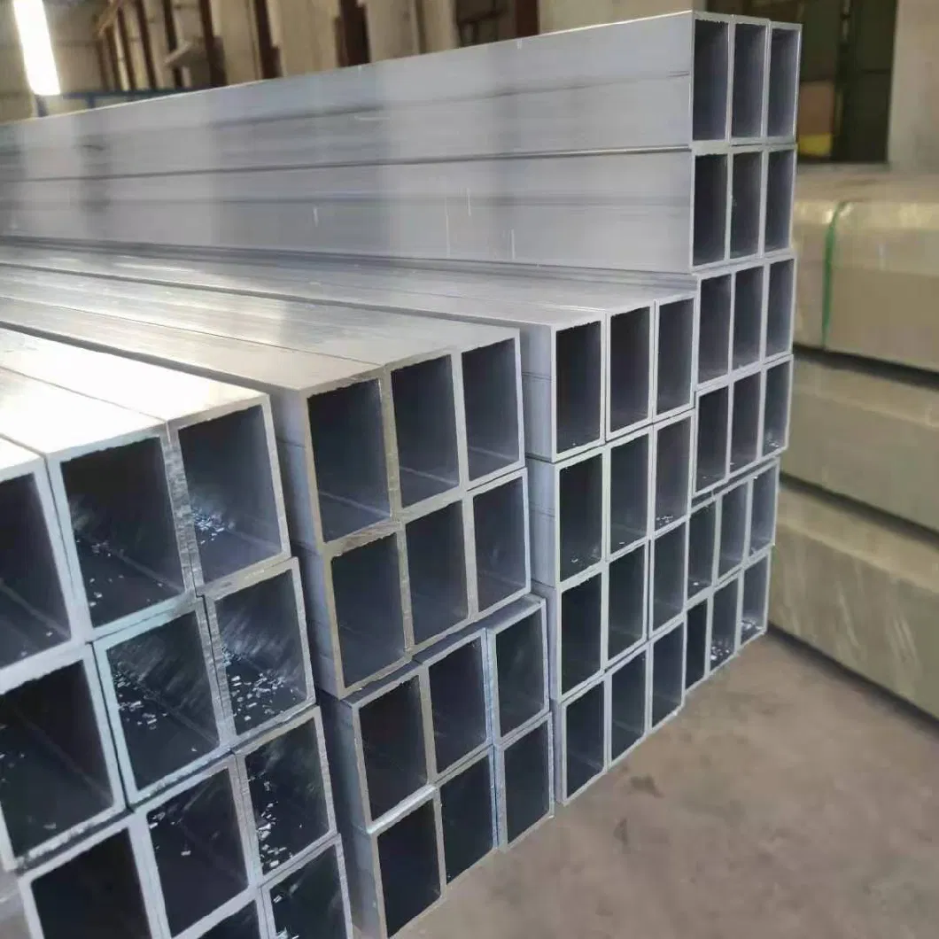 6061 6063 7075 Aluminium Alloy Pipe / Extruded Aluminium Round Tube Aluminium Square Tube