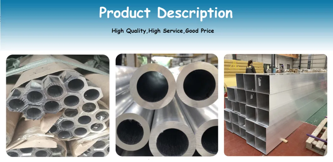 1060 1100 2024 6063 3003 6061 6082 5054 7075 T3 T6 1000 Series Pure Aluminium Pipe Square Rectangular Round Aluminum Tube