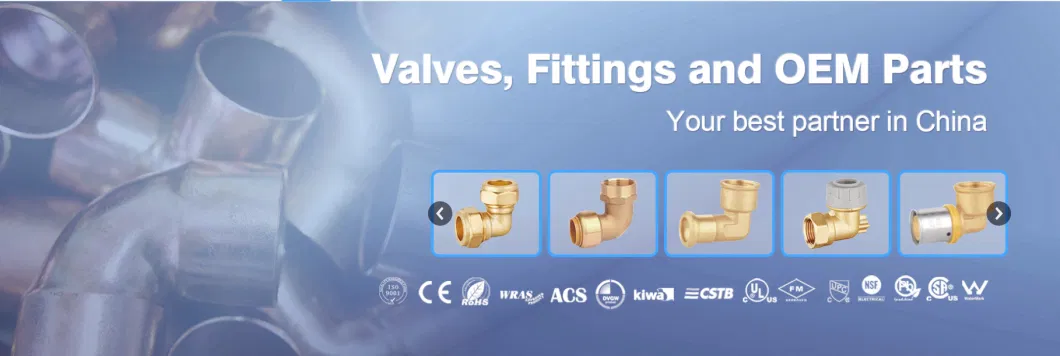 Brass Compression Fittings for Tank Connector Copper Pipe