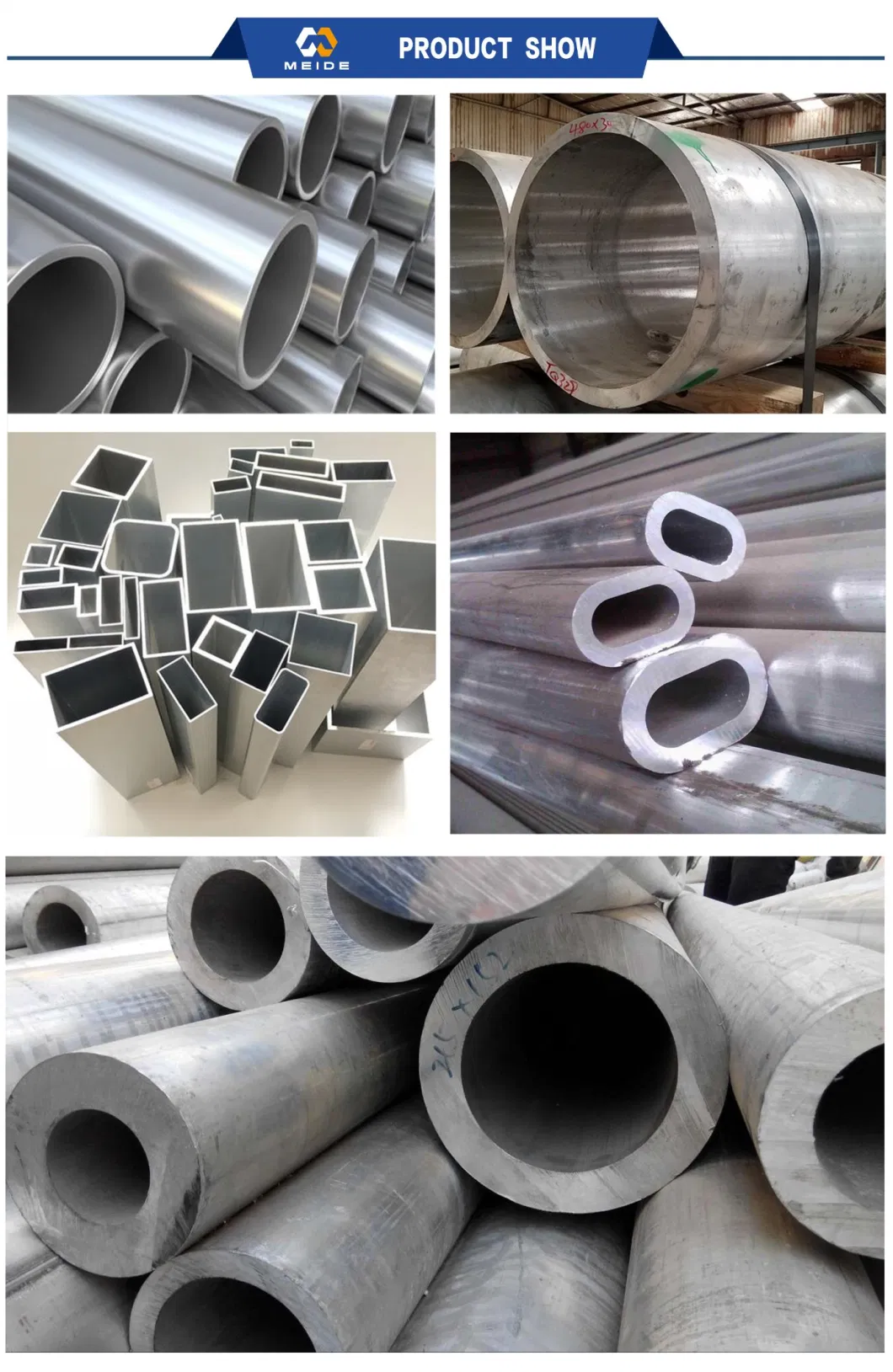 Thin Wall Low Cost Aluminum Pipe 1050 A91050 Al99.5 3.0255 En-Aw-Al99.5 1060 A91060 A91060 Al99.6 Large Diameter Seamless Round Square Rectangular Aluminum Tube