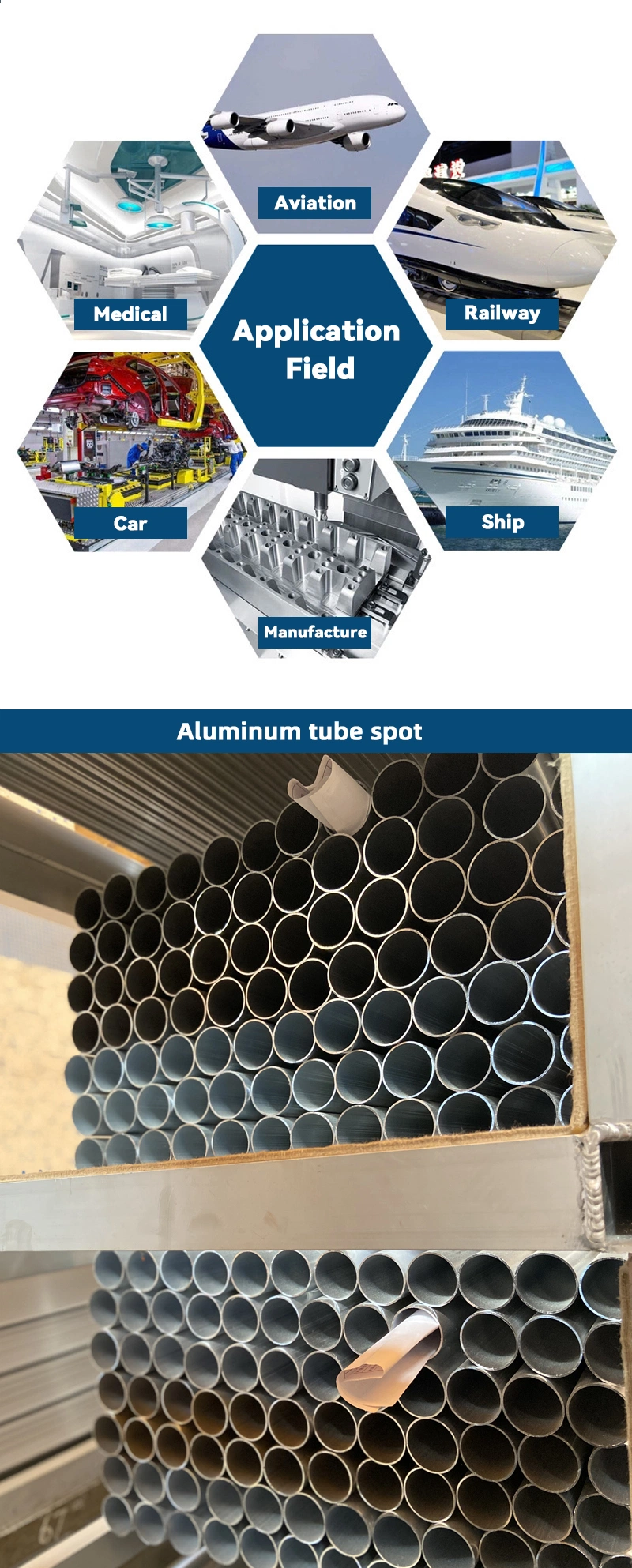 Aluminum Profile Round Aluminium Tube Extruded Round Bars Tube