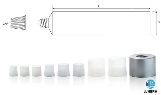 High-Gloss and Attractive Aluminum Tubes with Metric Sealed for Cosmetic Toiletries