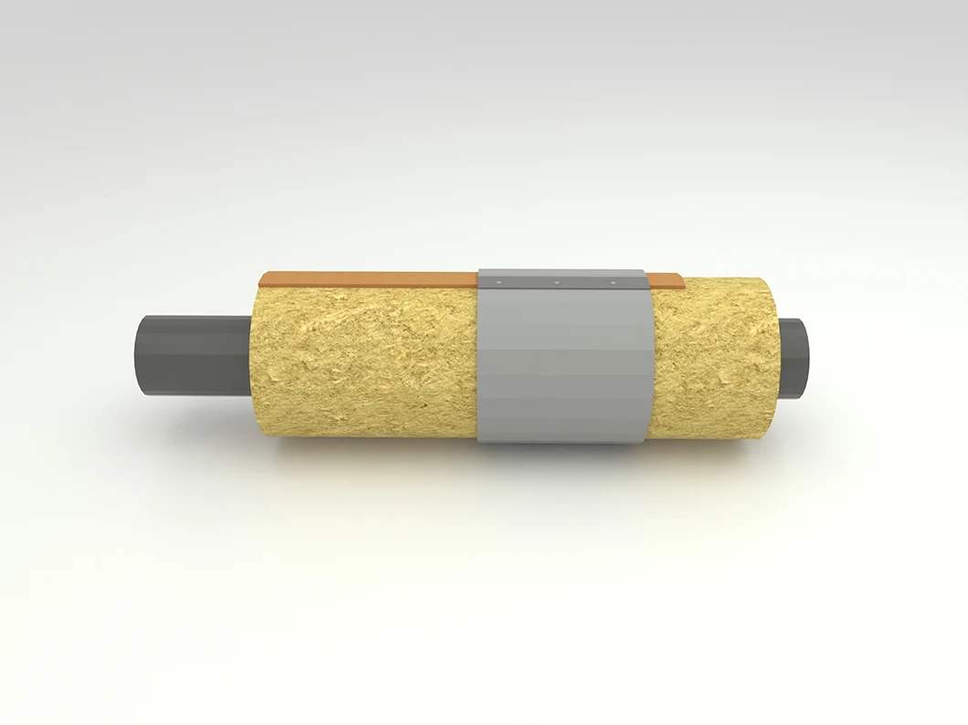 Aluminum Foil Mineral Rock Wool Pipe for Exhaust Pipe Insulation