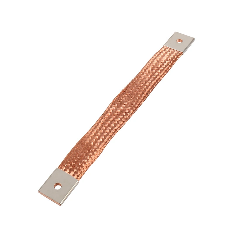 Factory Supply Copper Braided Earth Bonding Strap