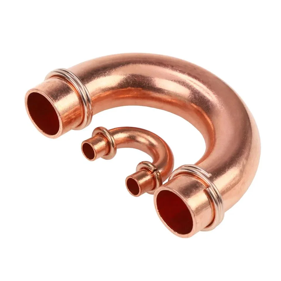 Air Conditioner Refrigeration Bend Copper Fittings 180 Degree Elbow U Bend Copper Pipe