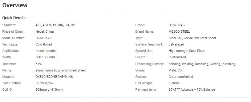 ASTM A463 Type 1 Type 2 Aluminized Steel Pipe+As80 90%Aluminum 10%Silicon Alloy Steel Pipe Smoke Exhaust Pipe