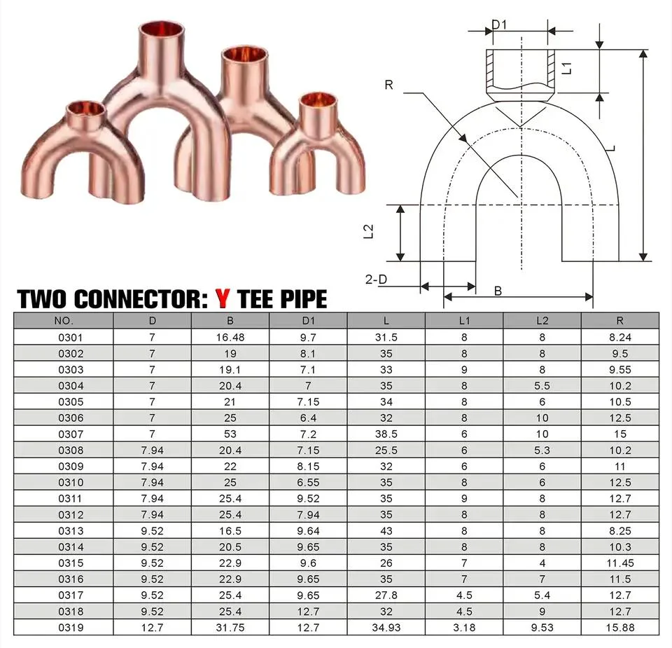 Air Conditioner Refrigeration Bend Copper Fittings 180 Degree Elbow U Bend Copper Pipe