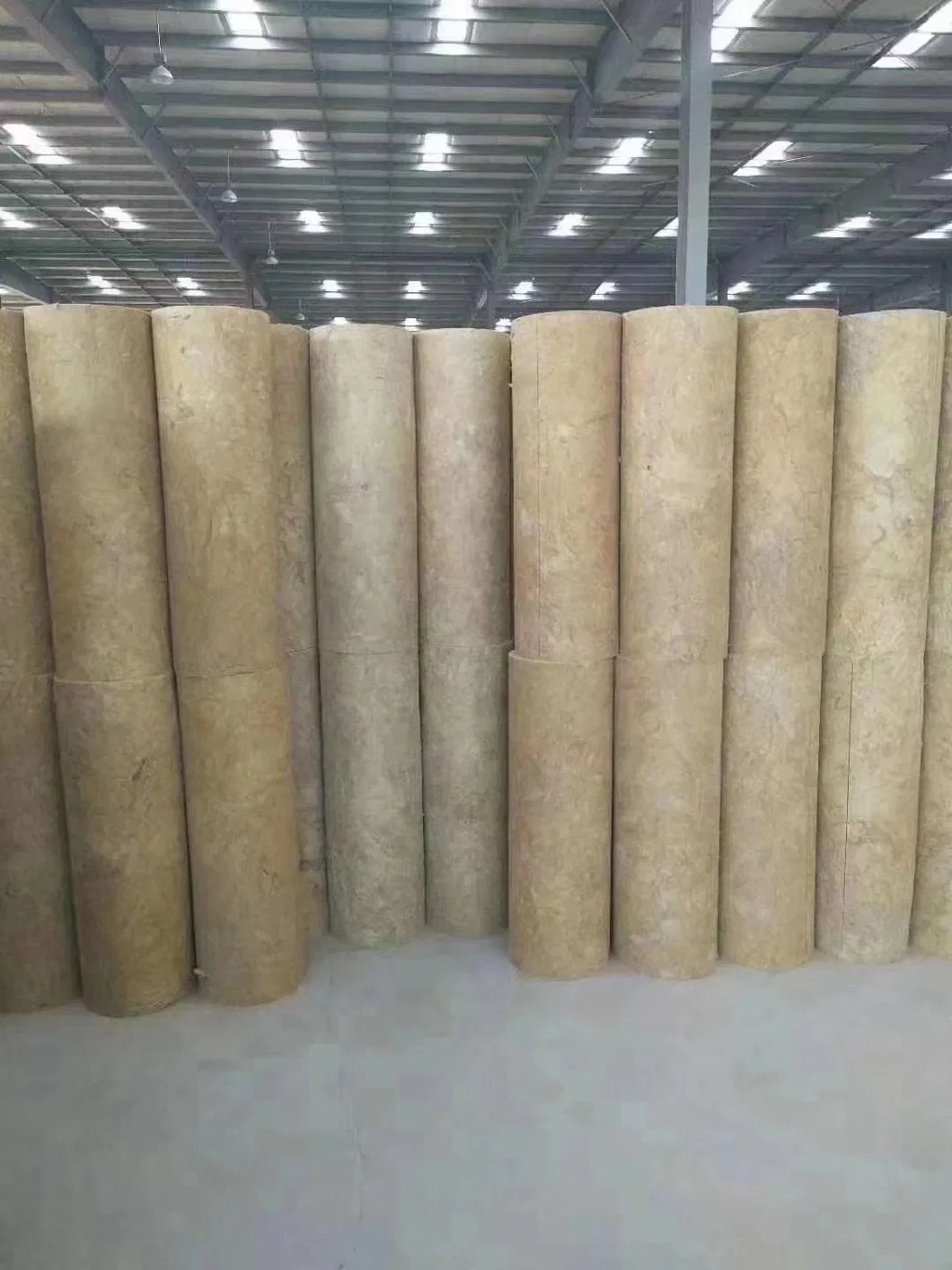 Aluminum Foil Mineral Rock Wool Pipe for Exhaust Pipe Insulation