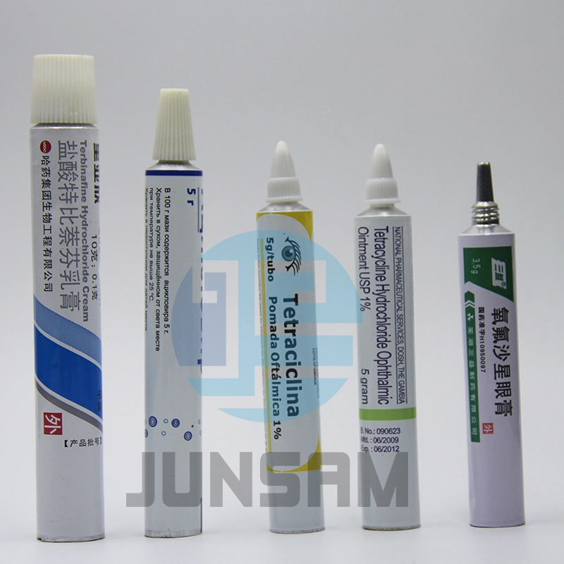 Pharmaceutical Cosmetic Packaging Small Volume Aluminum Foldable Tube