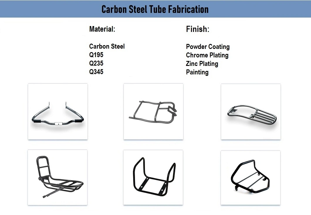 Custom Square Galvanized Steel Aluminum Stainless Steel Tube Bending Pipe Fabrication