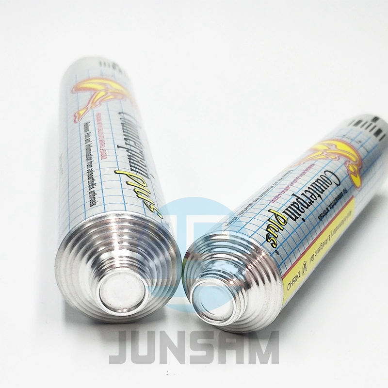 Lightweight Aluminum Ointment Tube for Counter Pain Ointment