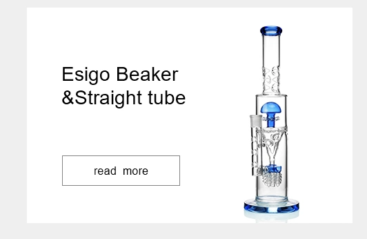 Esigo Glass Hot Selling Heavy 7mm Thickness 12inch Beaker Dry Herb Glass Water Pipe Glass Smoking Pipe with Clear Downstem and Glass Bowl