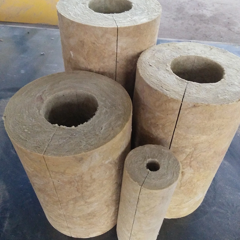 Aluminum Foil Mineral Rock Wool Pipe for Exhaust Pipe Insulation