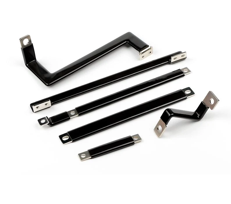 Insulated Heat Shrink Tube Busbar Connectors Flexible Flat Battery Connector Copper Electrical Bus Bar Connectors