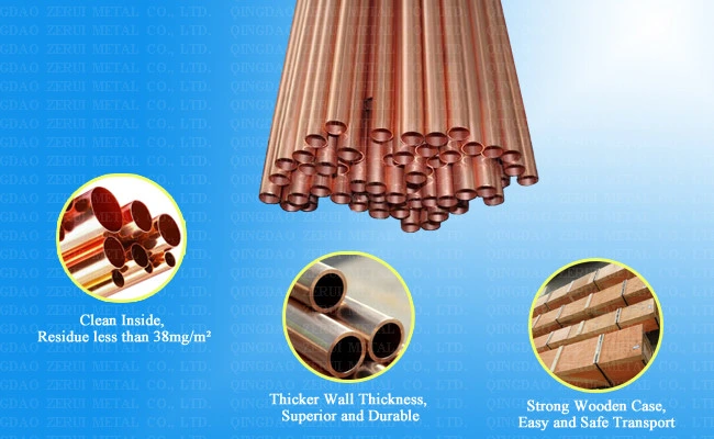 12FT Type M Hard Drawn Copper Tube Pipe for Water and Gas