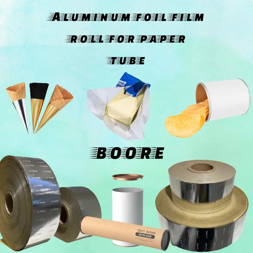 Laminated Film Roll Aluminum Foil Packaging Material for Paper Tube