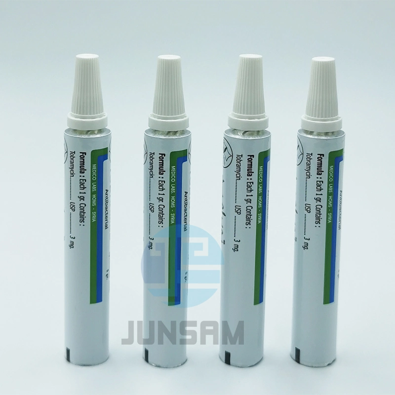 Pharmaceutical Cosmetic Packaging Small Volume Aluminum Foldable Tube