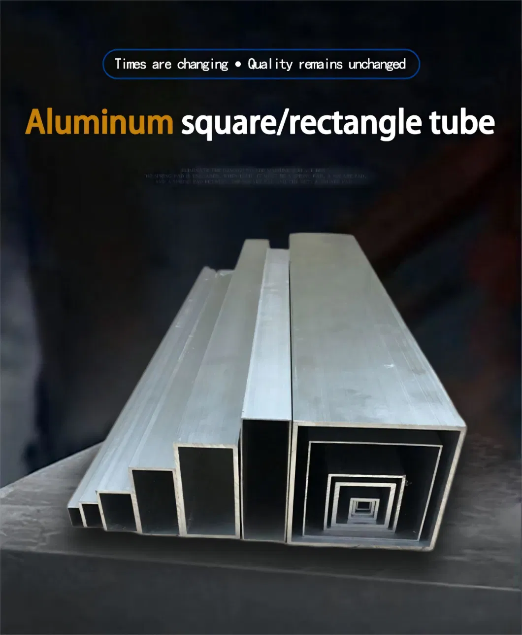 6061 Mill Finished Decorative Square Aluminium Pipe Rectangular Aluminum Tube