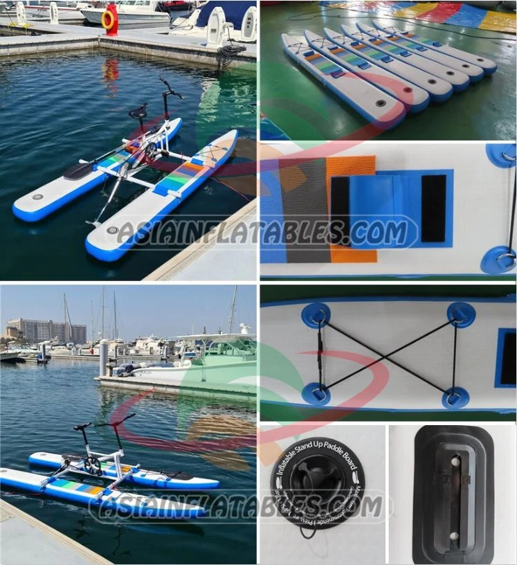 Factory Hot Sale Inflatable Float Water Bike Inflatable Aqua Bicycle for Single Person