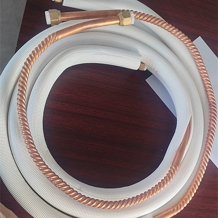 Insulated Spiral Copper Corrugated Tube Pipe for Air Conditioner