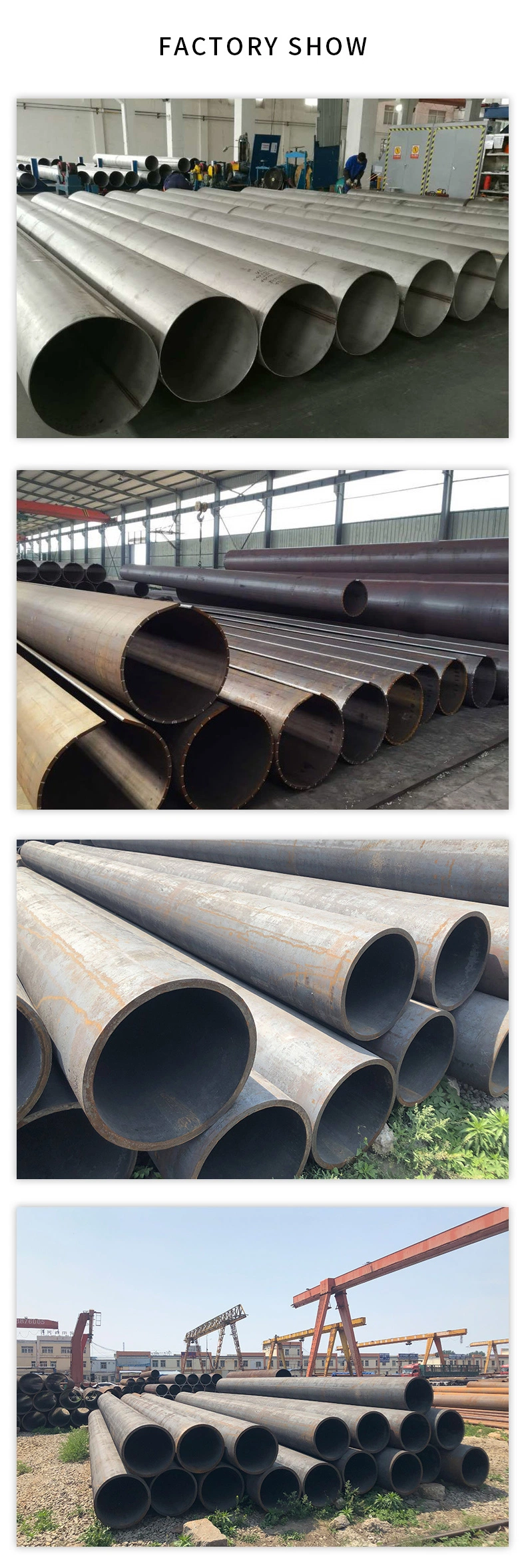 304/316 Welded Stainless/Galvanized/Aluminized/Aluminum/Carbon/Aluzinc/Alloy/Precision ERW/Black/1/2&quot; to 4&quot;/Oiled/Round/Square ASTM/JIS Steel Pipe Tube Welded T