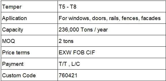 6063 Extrusion Aluminium Pipe Profile Rectangle Wood Grain/Powder Coated Hollow Tube