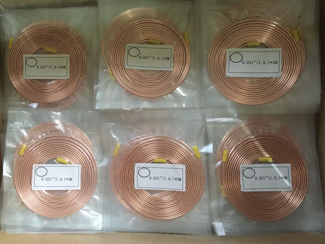 Copper Tube Capillary Copper for Air Conditioner