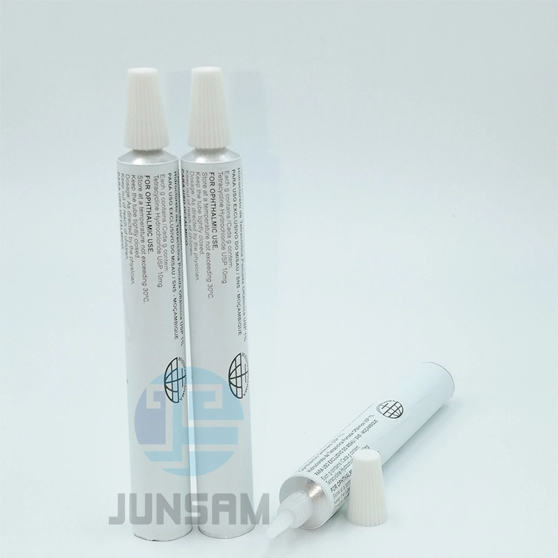 Pharmaceutical Cosmetic Packaging Small Volume Aluminum Foldable Tube