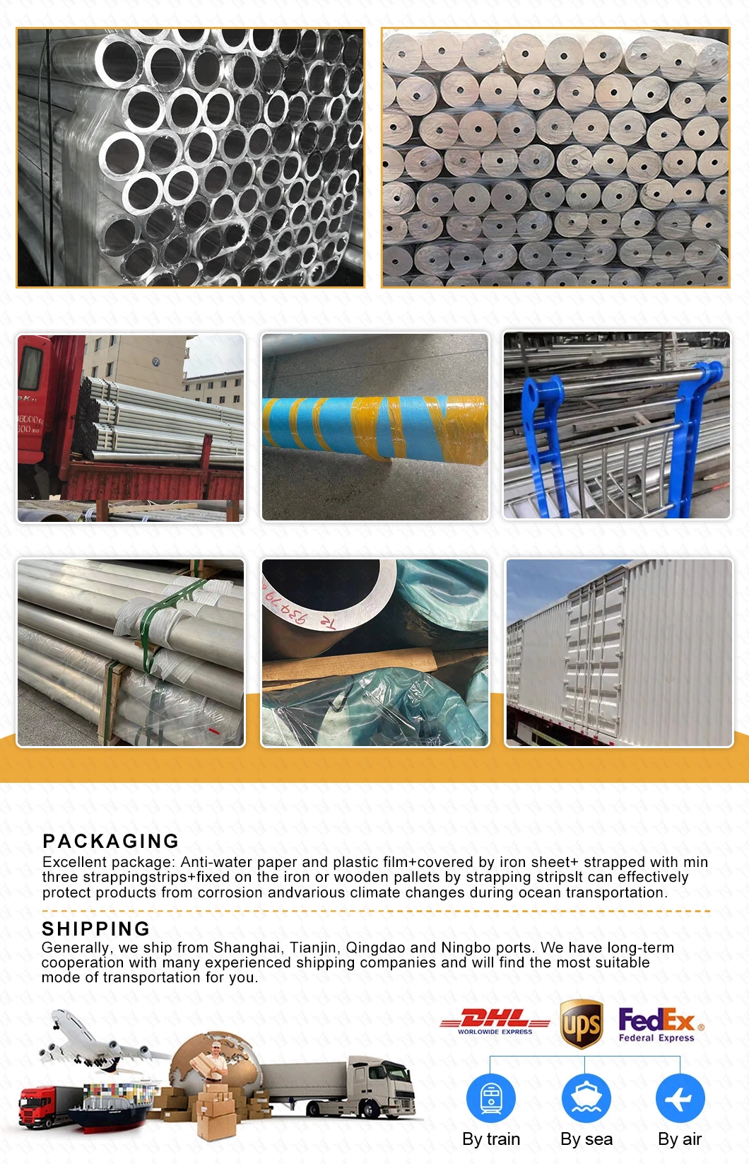 High Quality Factory Price 3*3 Sizes Hollow Rectangular Aluminum Pipe Alloy 3003 3004 3005 Aluminum Square Tube