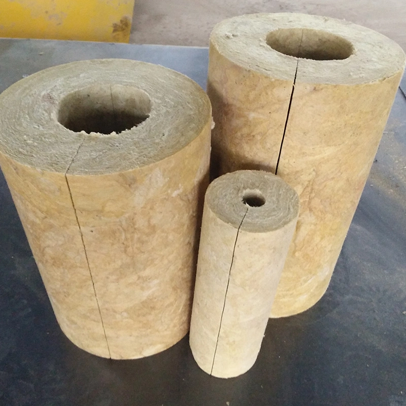 Aluminum Foil Mineral Rock Wool Pipe for Exhaust Pipe Insulation