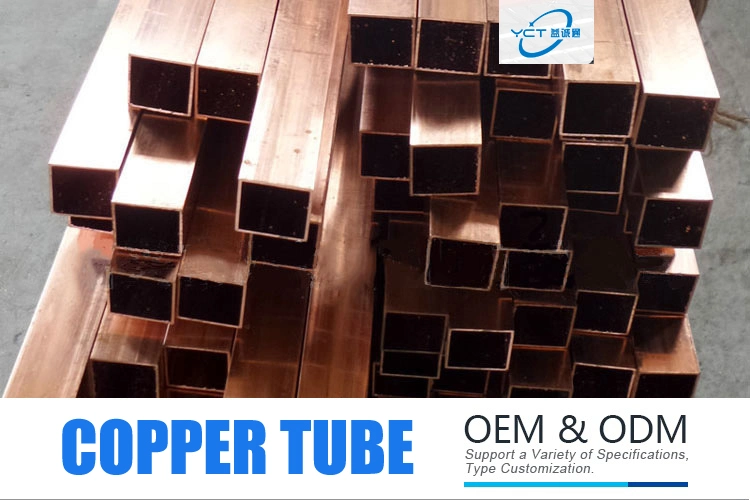 Round / Square/ Rectangular Shs Rhs Hollow Shape Copper Tube Copper Pipe Copper Mould Tube