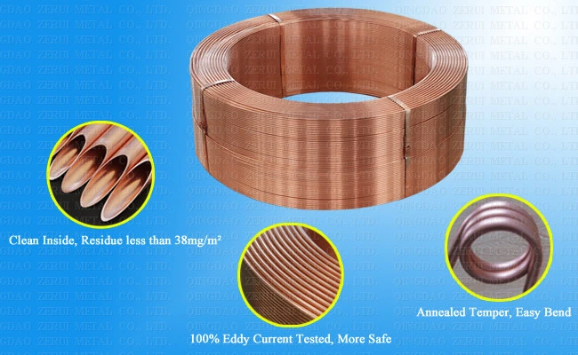 Annealed Lwc Coil Copper Tube for Fujitsu Air Conditioner