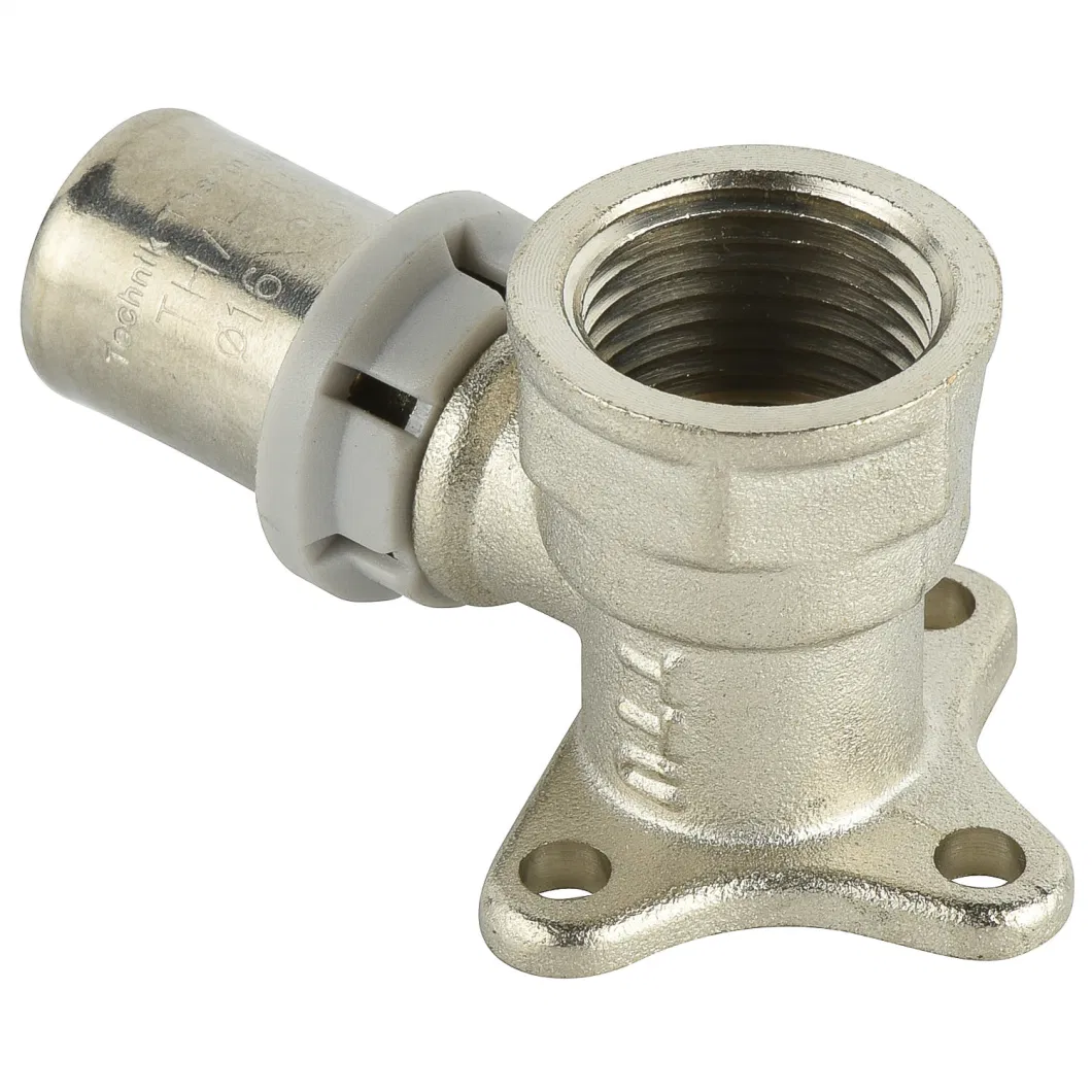 Hot Sell 16-32mm Water Pipe Copper Connectors Brass Straight Connector Pex Press Fittings with Thread