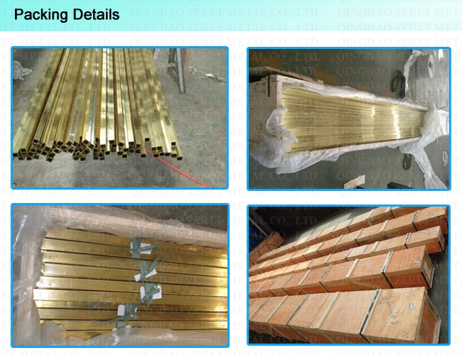 ASTM B135 Standard C27000 Seamless Square Brass Tube for Decorative